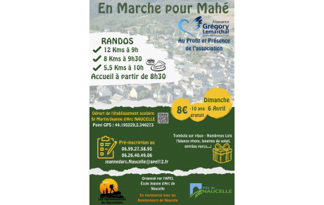 EN MARCHE POUR MAHE